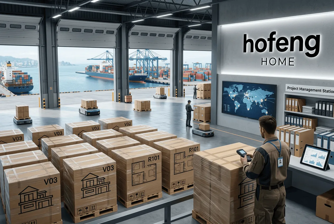 Global freight and consolidated shipping crates