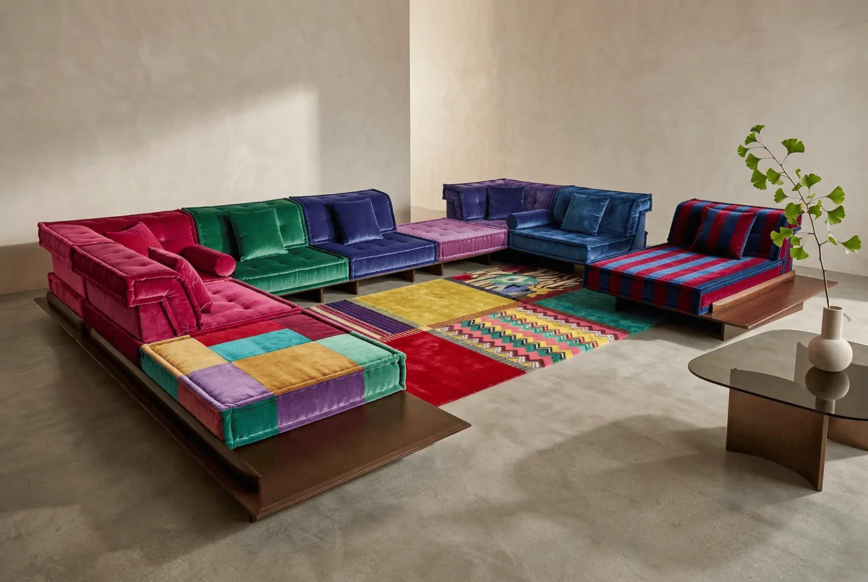 Luxury plush velvet texture