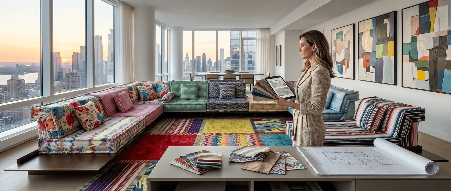 High-end bespoke interior design space
