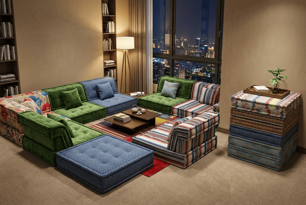 Low-profile apartment furniture