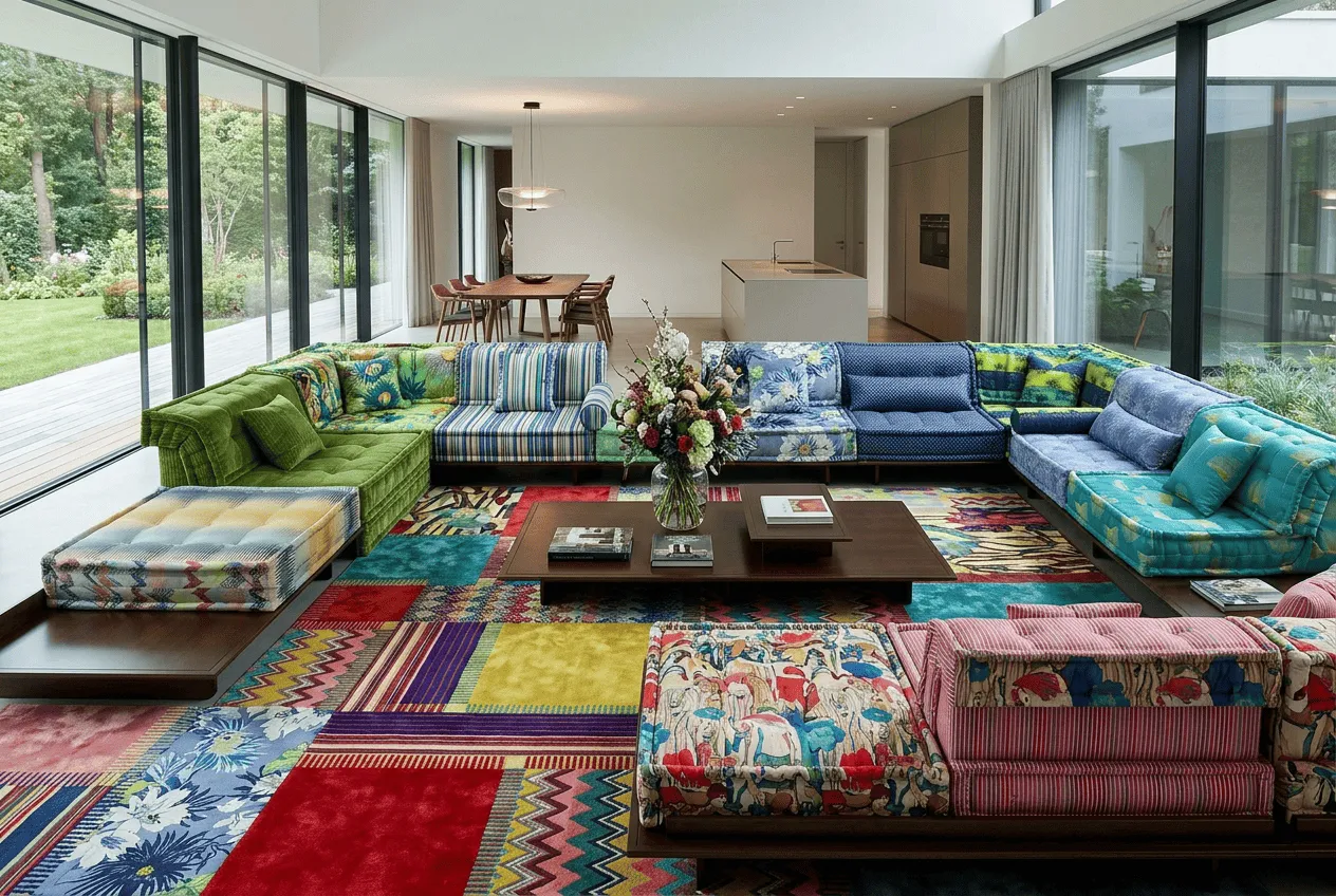 Large sectional modular layout